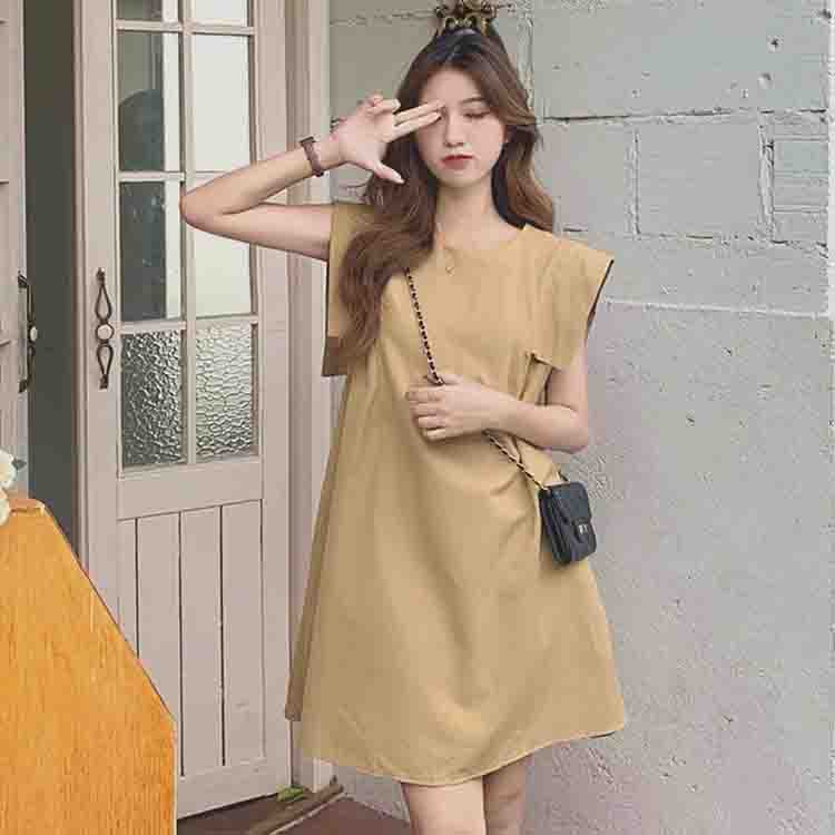 Đầm thô babydoll 3 màu Váy suông tay cánh tiên siêu xinh
