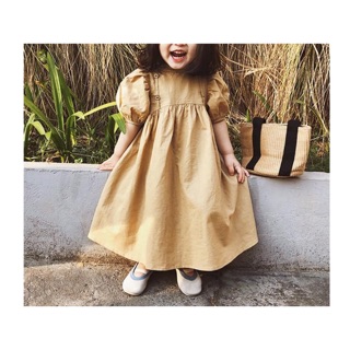 Đầm Baby doll tay phồng