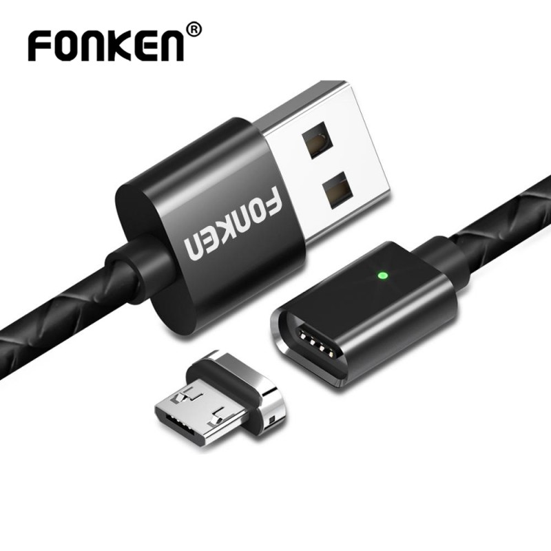 Cáp Fonken Micro Usb Từ Tính 3a Sạc Nhanh 3.0 Dài 1m 2m Cho Điện Thoại Di Động Android Hỗ Trợ Đồng Bộ Hóa Dữ Liệu