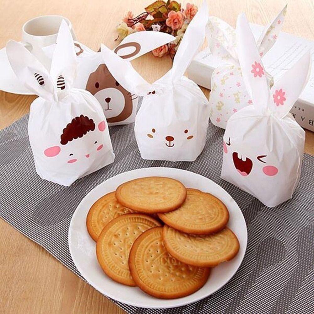 Set 24 10 Túi Đựng Bánh Quy Hình Thỏ Phục Sinh Dễ Thương
