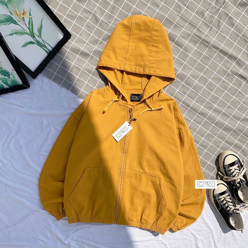 Áo Khoác Kaki Nón | Áo Khoác Nữ Kaki Đẹp | Áo Khoác Kaki Nữ Có Nón | Ginny.brand | BigBuy360 - bigbuy360.vn