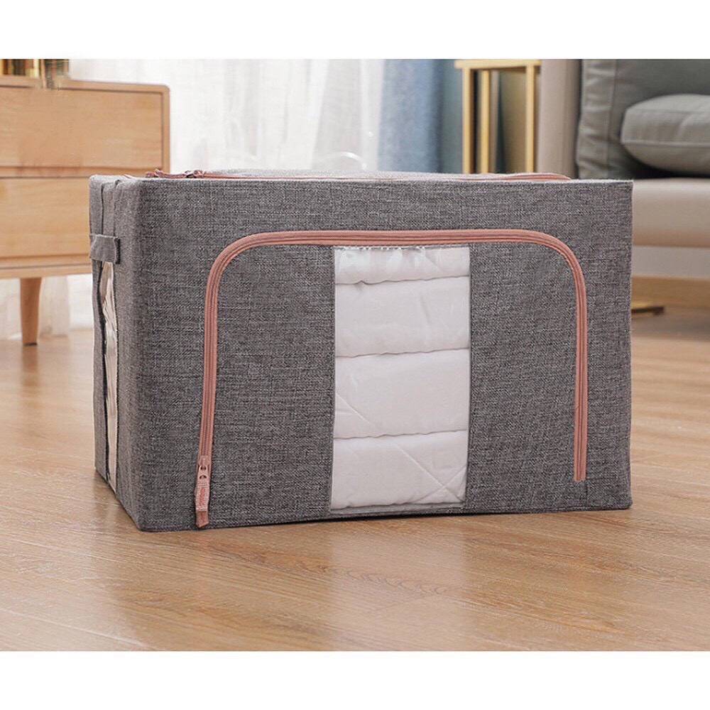 Thùng đựng chăn vải canvas khung thép siêu bền phong cách Bắc Âu 600D