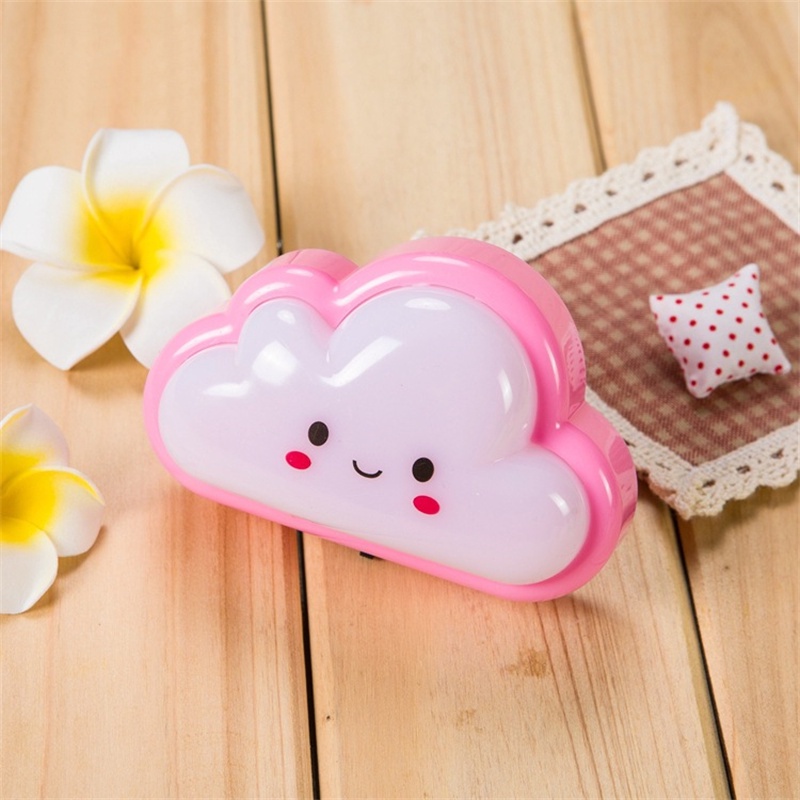 Đèn ngủ LED gắn tường hình đám mây mặt cười dễ thương cho bé
