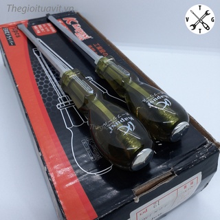 Tua vít đóng Kapusi 6x150mm 8x200mm đầu cộng (+), dẹt (-)