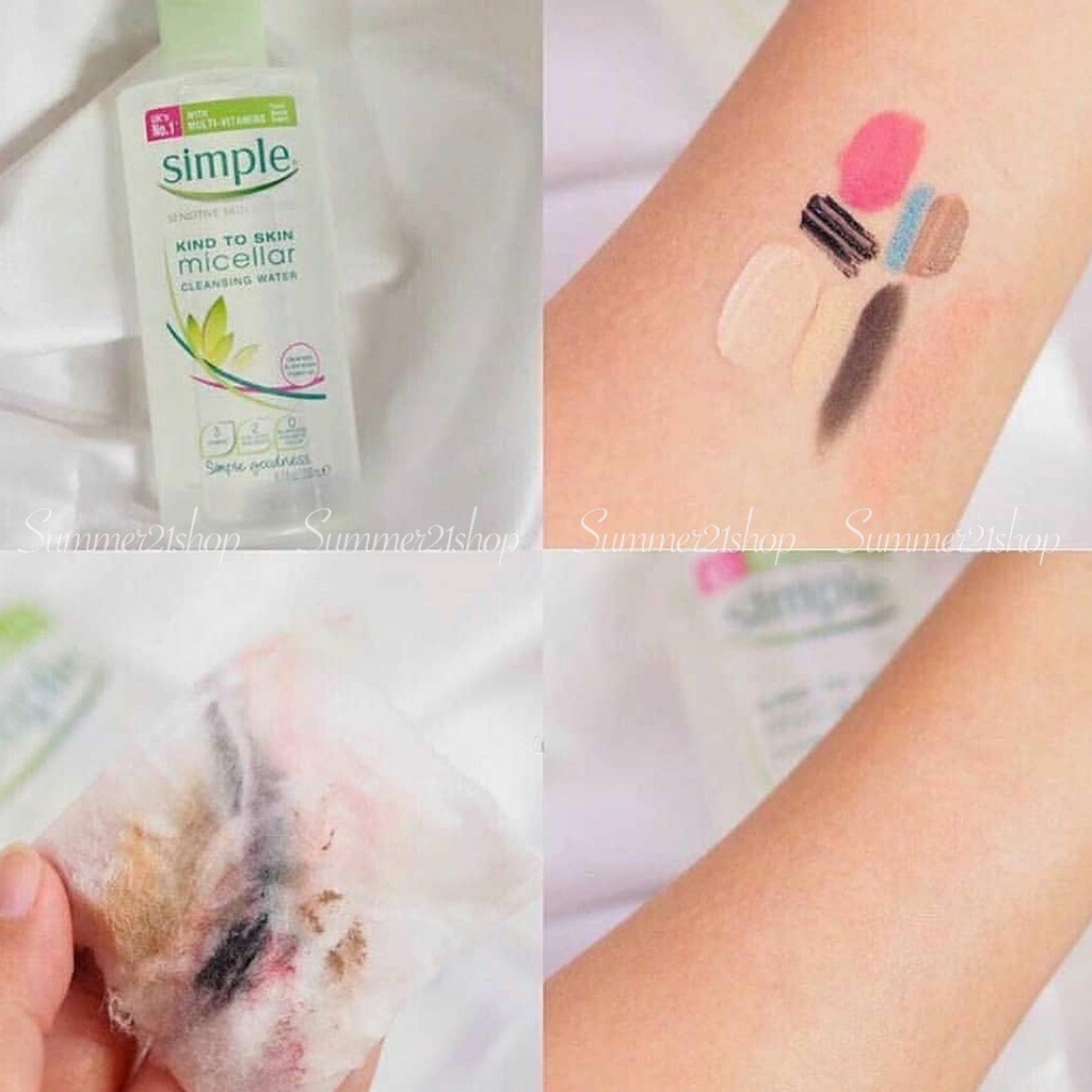 Nước Tẩy Trang Dịu Nhẹ Lành Tính Simple Micellar Cleansing Water 200ml
