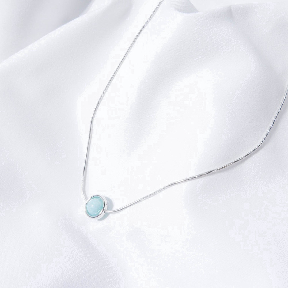 Dây chuyền mặt hình hạt may mắn nhiều màu sắc phong cách Hàn Quốc đơn giản thời trang