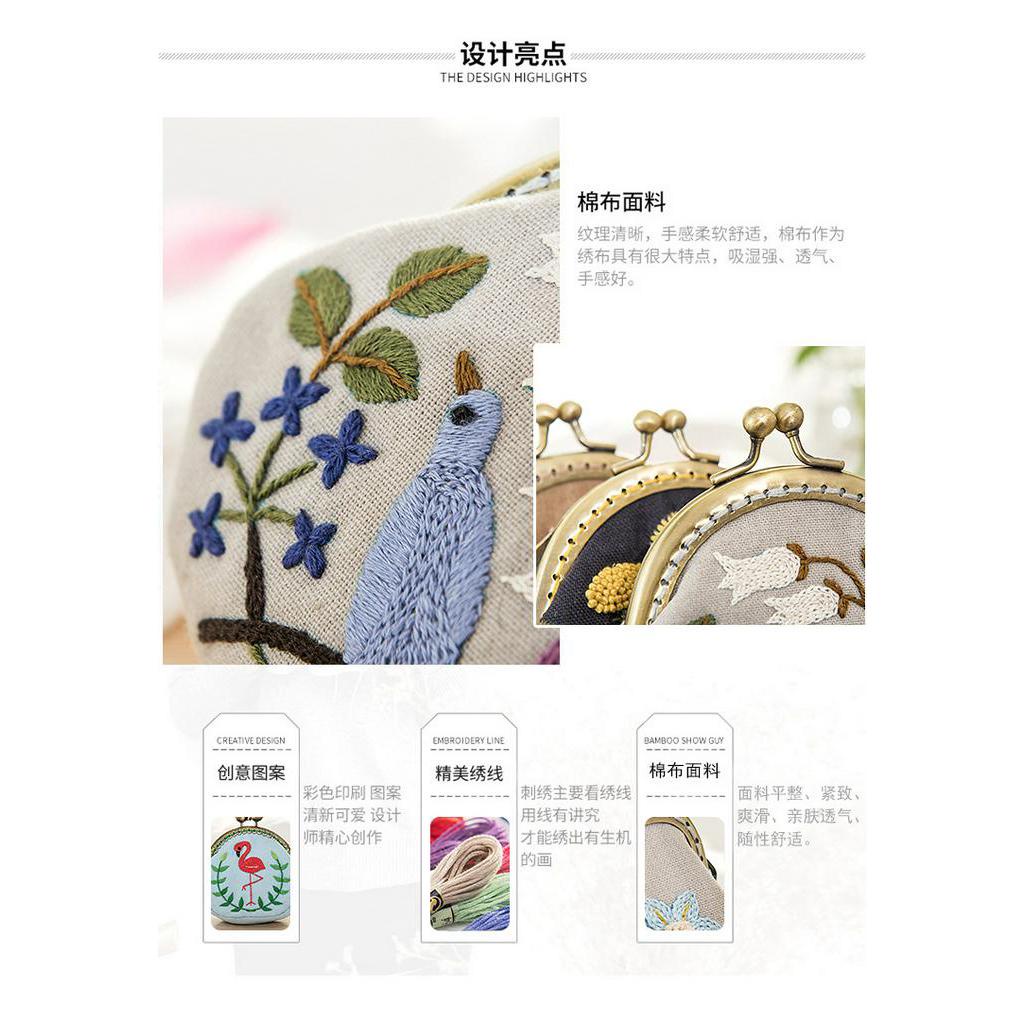 Ví Thêu Tay Phong Cách Châu Âu Sang Trọng