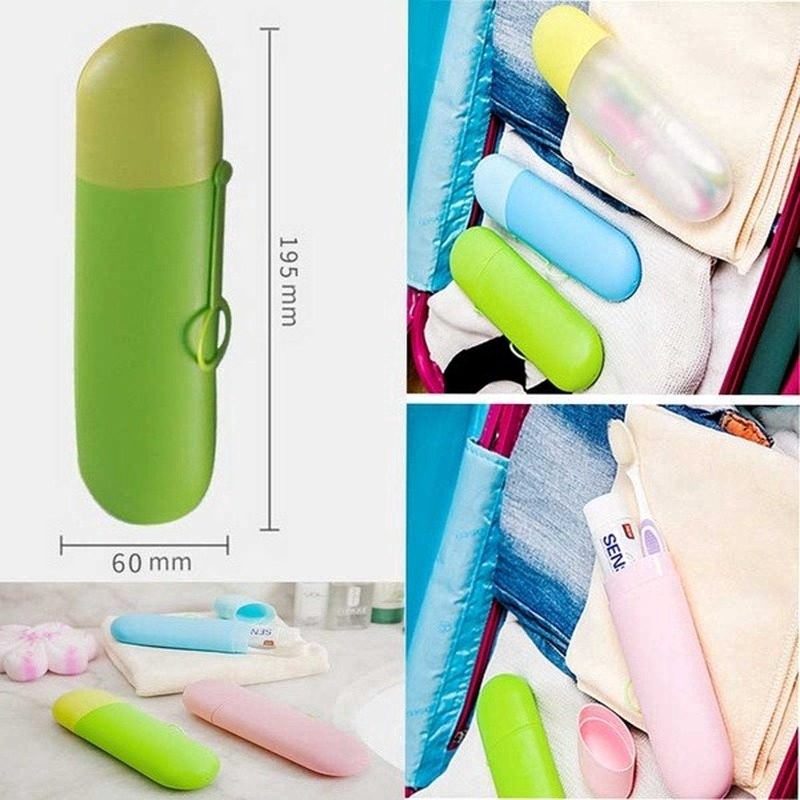 Hộp đựng bàn chải và kem đánh răng nhỏ gọn thuận tiện khi mang đi du lịch