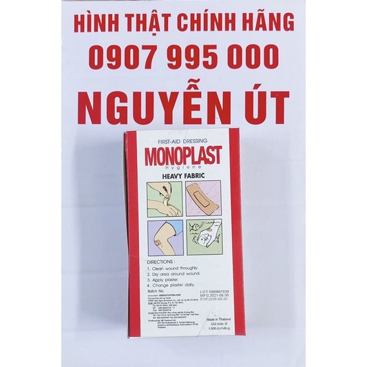 Băng cá nhân monoplast hộp 100 miếng