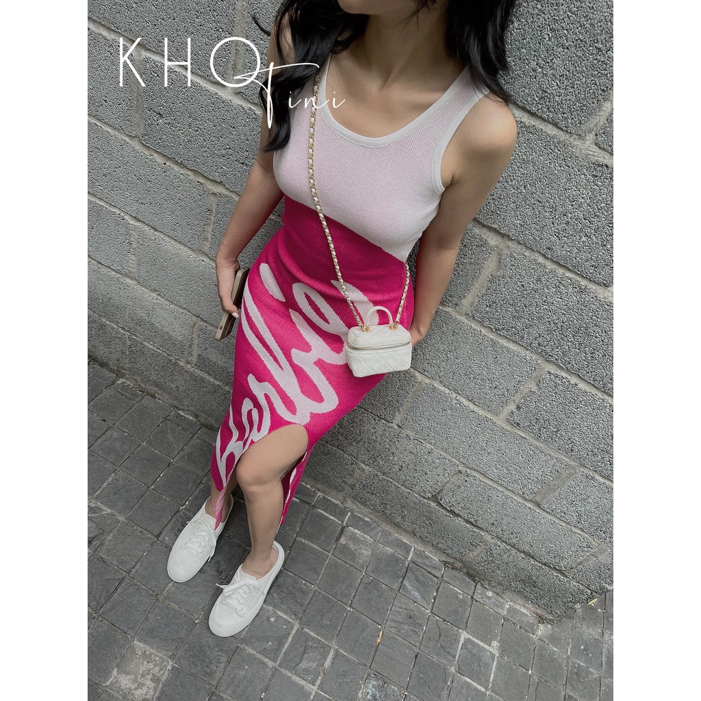 Đầm Len Body Barbie Hồng