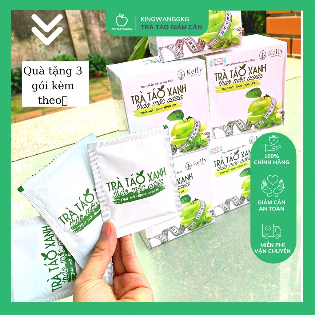 TRÀ GIẢM CÂN TÁO XANH THẢO MỘC 🍏 THẢI MỠ - ĐỊNH HÌNH EO🍏