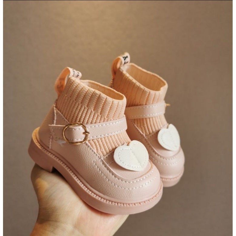 Giày búp bê bé gái-giày boot cao cổ cho bé gái-Hàng Quảng Châu full hộp