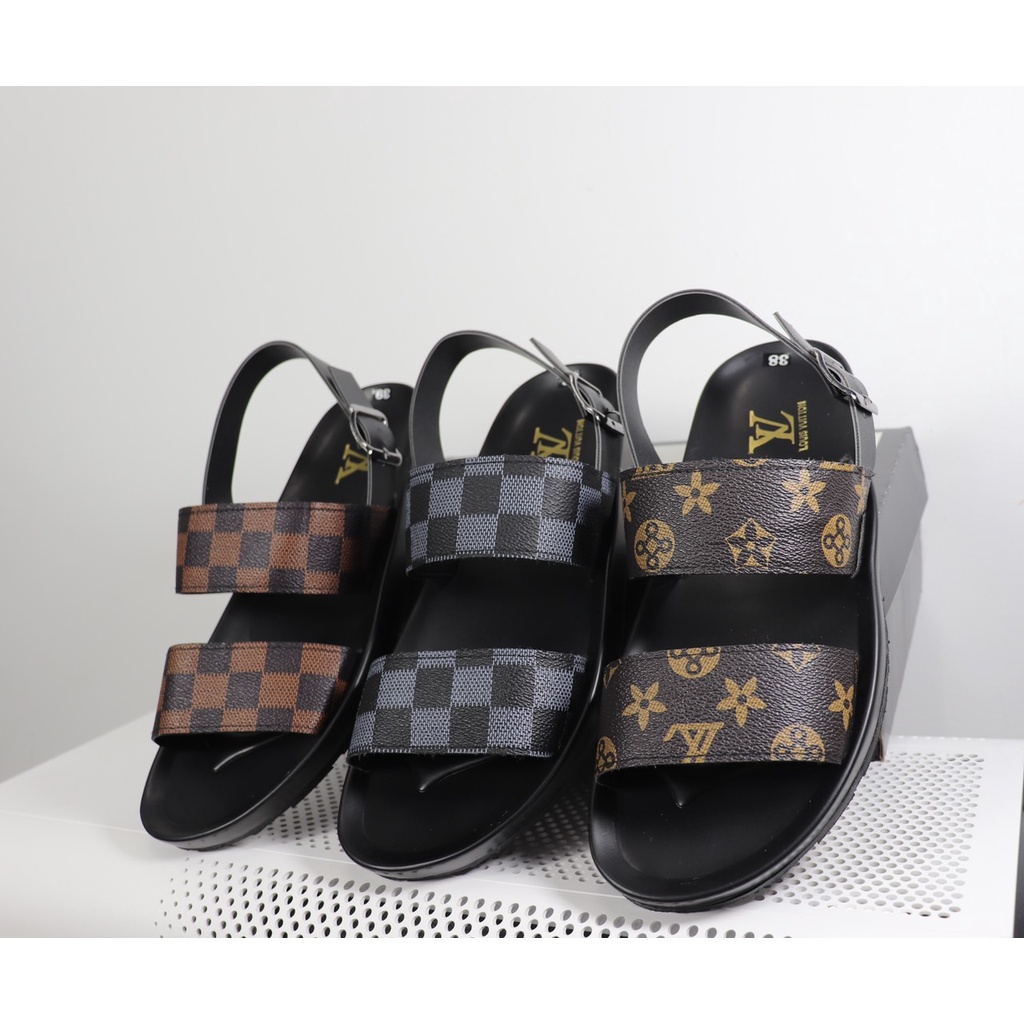 ❌SIÊU PHẨM ❌ GIÀY SANDAL CAO CẤP LV SIÊU BỀN 🔥 CHẤT DA XỊN - FULL BOX