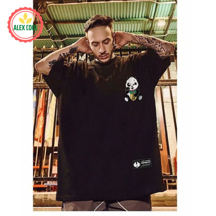 Áo thun nam nữ áo phông nam tay ngắn cổ tròn chất cotton co giãn 4 chiều hình gấu tàu siti mart