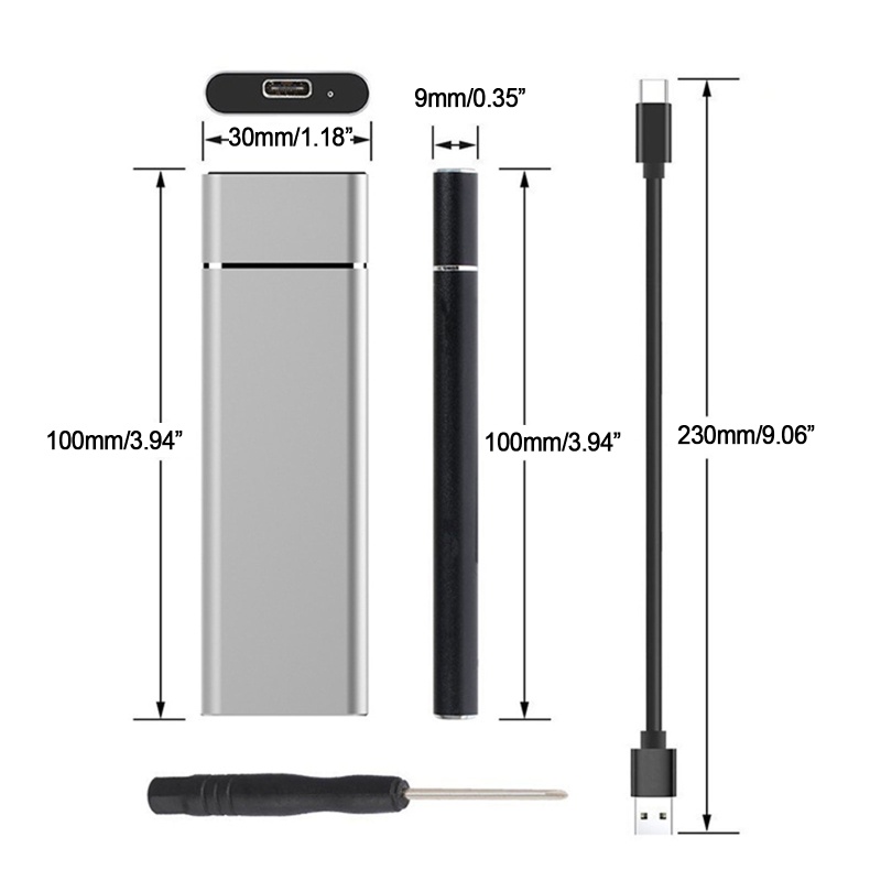 Hộp Đựng Ổ Cứng M.2 NGFF Sang Usb 3.1