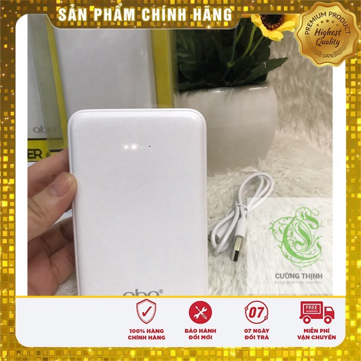 [ Giá siêu rẻ,chính hãng 100% ] PIN Sạc Dự Phòng Abo j21 dung lượng 10000mah - sạc nhanh , 2 cổng usb