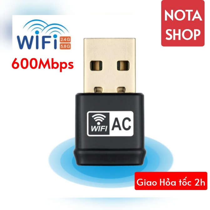 [HỎA TỐC - BH 6 Tháng] USB Thu WiFi Comfast CF-811AC có 5Ghz cho macOS Hackintosh Windows , 600mbps 5G CF 811AC