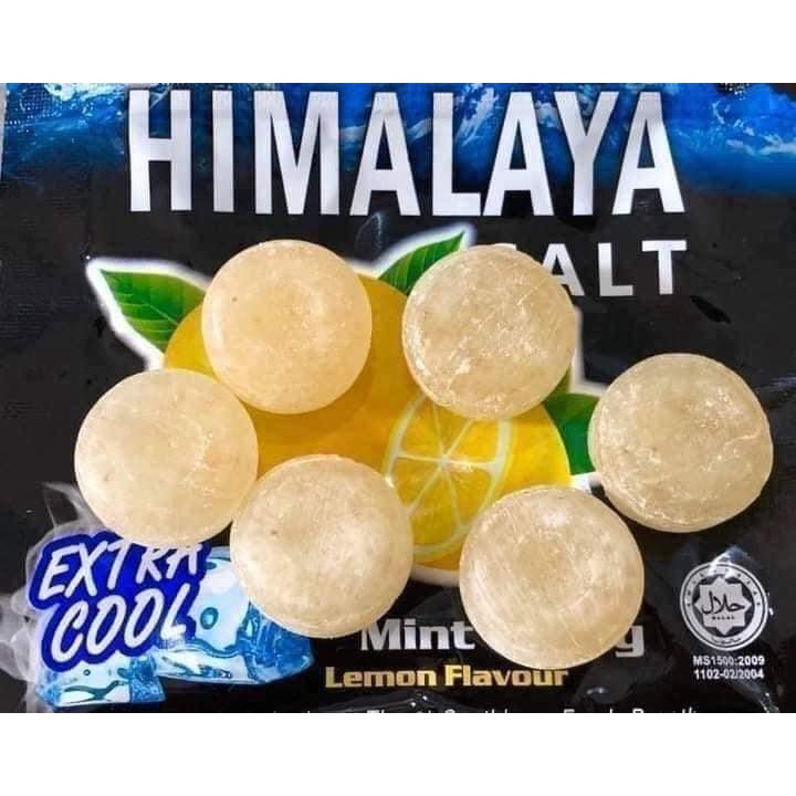 Kẹo Ngậm Chanh Muối Bạc Hà Himalya Salt Chính Hãng Malaysia  ( Hộp 12 Gói Kẹo ) - Giảm ho, đau rát họng ,căng thẳng...