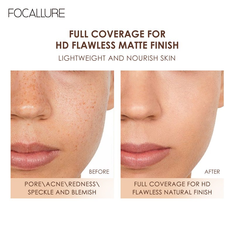 Kem Nền Focallure Che Khuyết Điểm Lâu Trôi Suốt 24 Giờ 20g