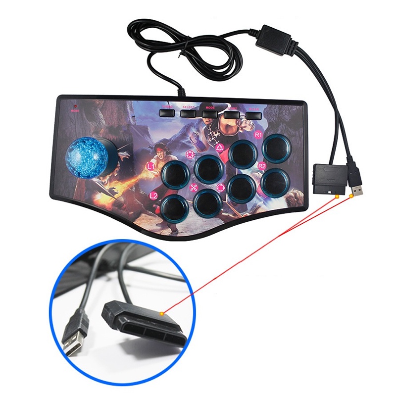 Tay Cầm Chơi Game Cổng Usb Cho Ps2 / Ps3 / Pc / Android Smart Tv