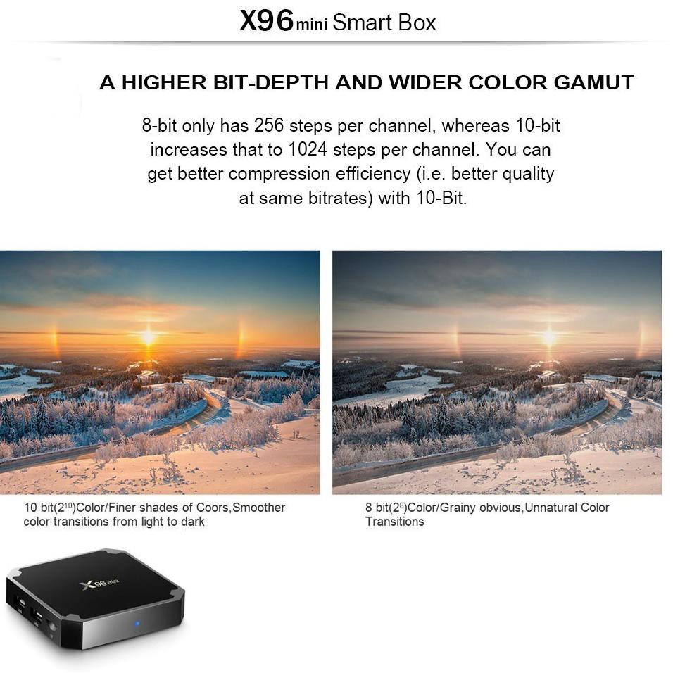 Mới Tv Box X96 Mini Ram 2g Rom 16g Full Load Kodi (code P84) Và Phụ Kiện