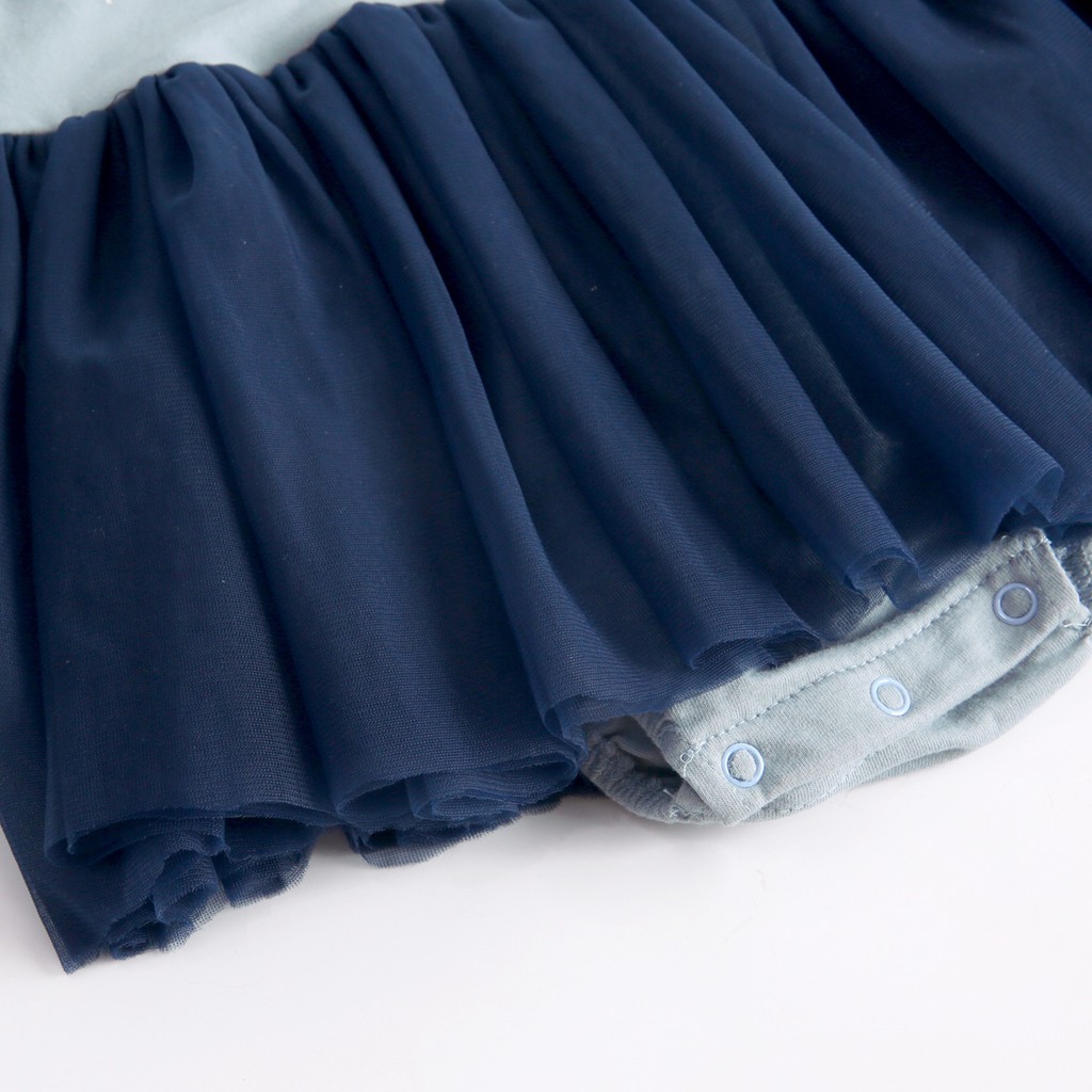 Áo liền thân Sanlutoz tay dài in họa tiết hoạt hình đáng yêu cho bé sơ sinh