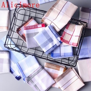 Set 5 Khăn Tay Cotton Họa Tiết Sọc Vuông 38x38cm