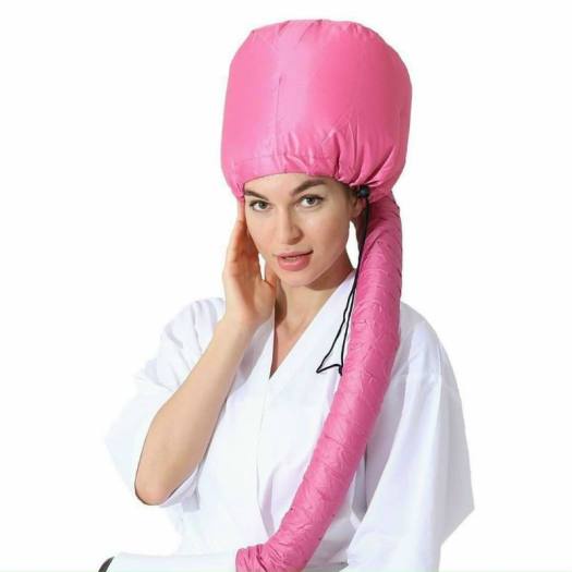 Mũ hấp tóc dùng máy sấy nóng an toàn tại nhà
