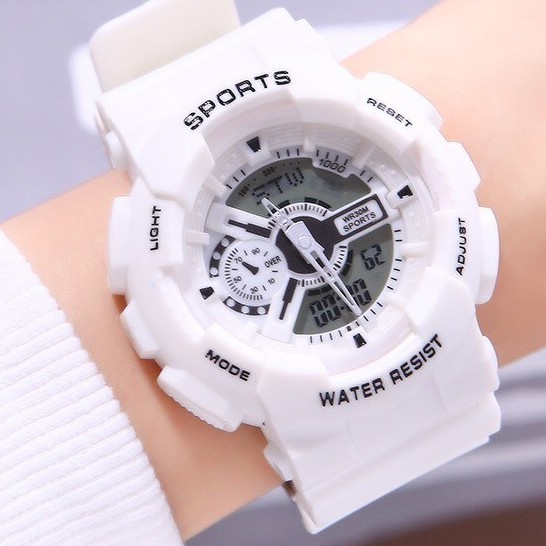 Đồng Hồ Nam Nữ Sport 206D Xanh Matcha Thể Thao Phong Cách Hàn Quốc - Hazo