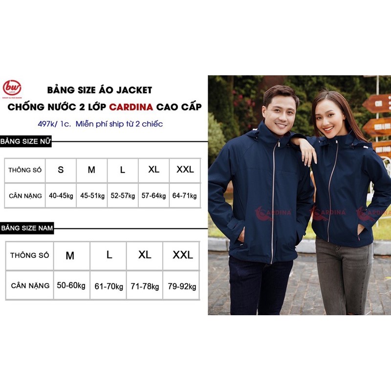 NÁN SỈ ÁO JACKET CDN CHO NAM