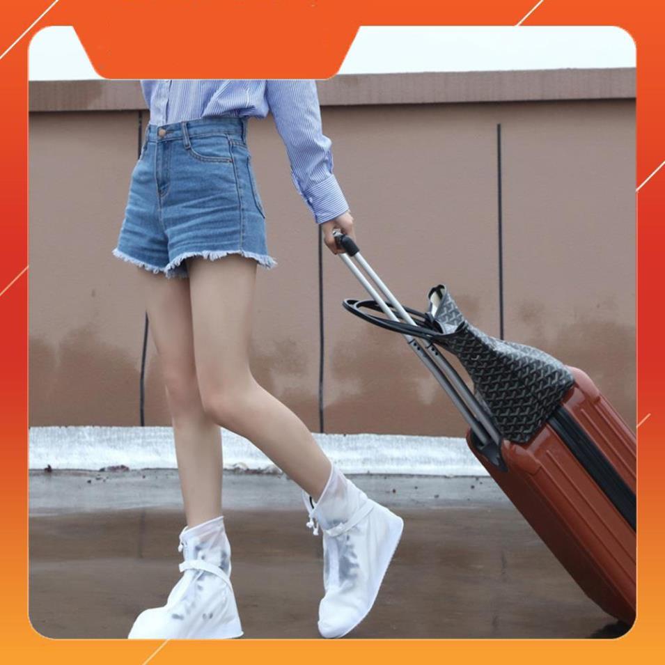 Bọc bảo vệ giày đi mưa cao cổ chống thấm nước, ủng bọc giày đi mưa chống trơn trượt | BigBuy360 - bigbuy360.vn
