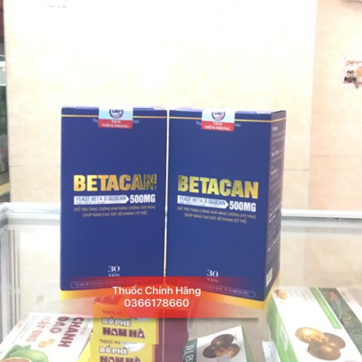 [Phân Phối Chính Hãng] Betacan hỗ trợ miễn dịch tăng sức đề kháng hộp 30 viên