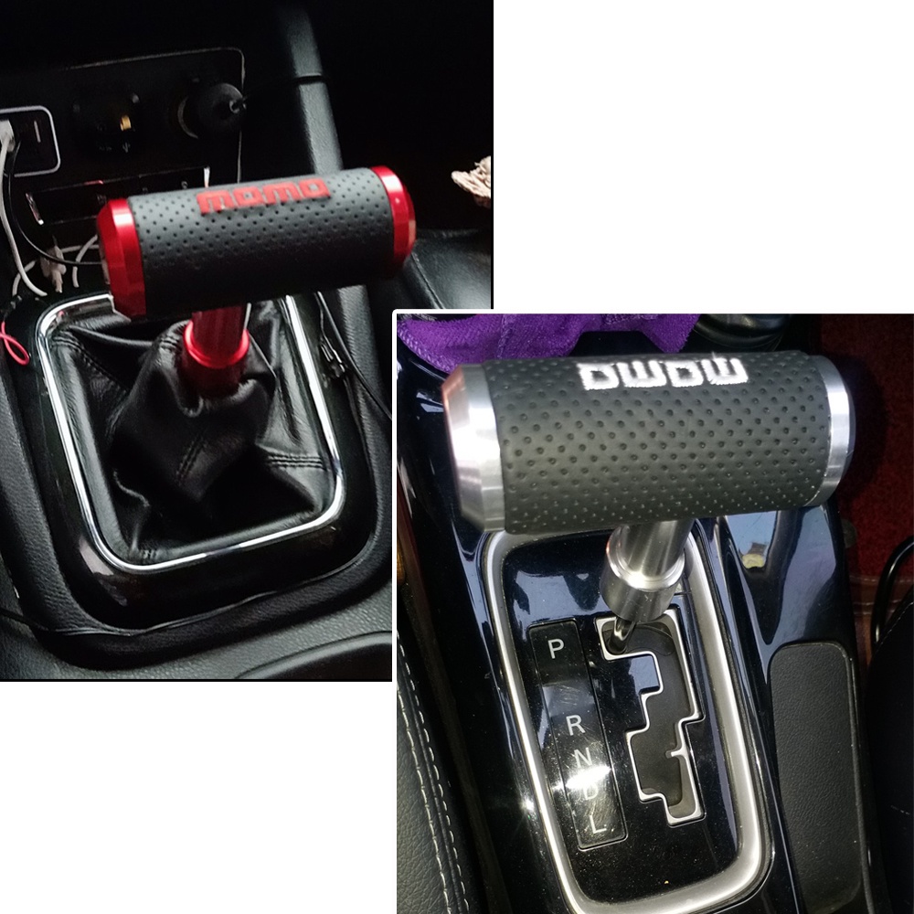 Momo Núm Gạt Cần Số Bằng Da Hình Chữ T Thông Dụng Cho Xe Hơi