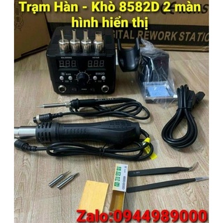 Máy hàn + khò 8582d