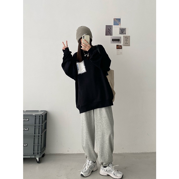 Áo Thun Dài Tay Dáng Rộng - Áo Phông Dài Tay Unisex Chất nỉ da cá Daski