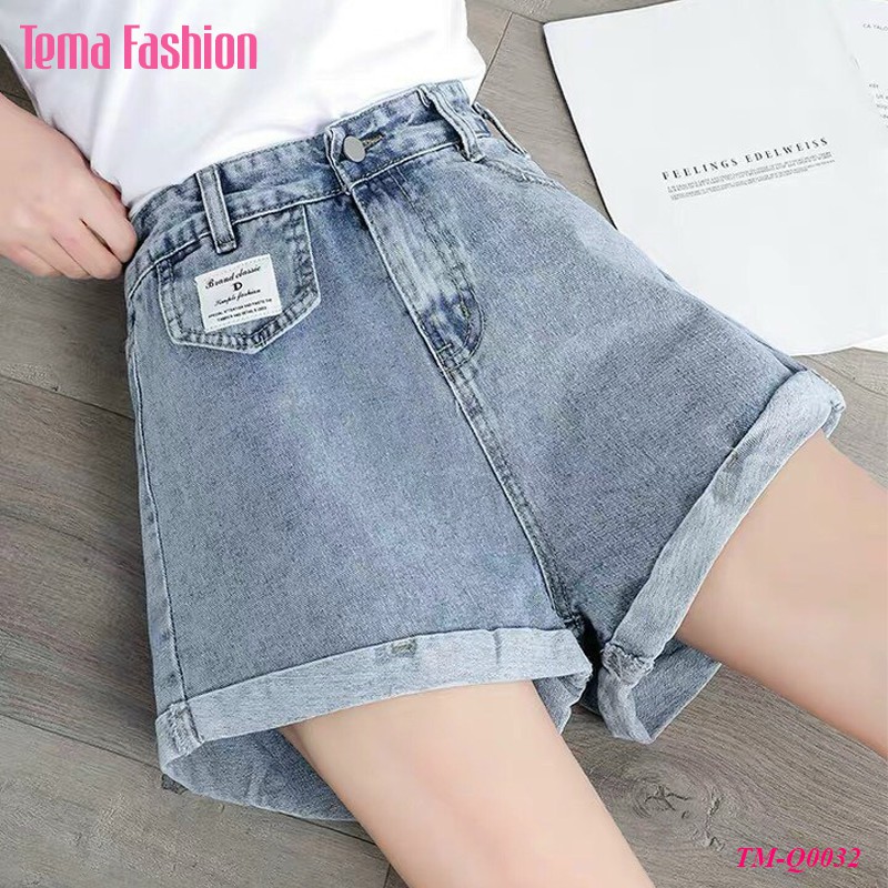 [Mã WASTMAY giảm 15% tối đa 30K đơn 150K] Quần short jean nữ TEMA - Quần short nữ jean cách điệu gấu xắn siêu đẹp | BigBuy360 - bigbuy360.vn