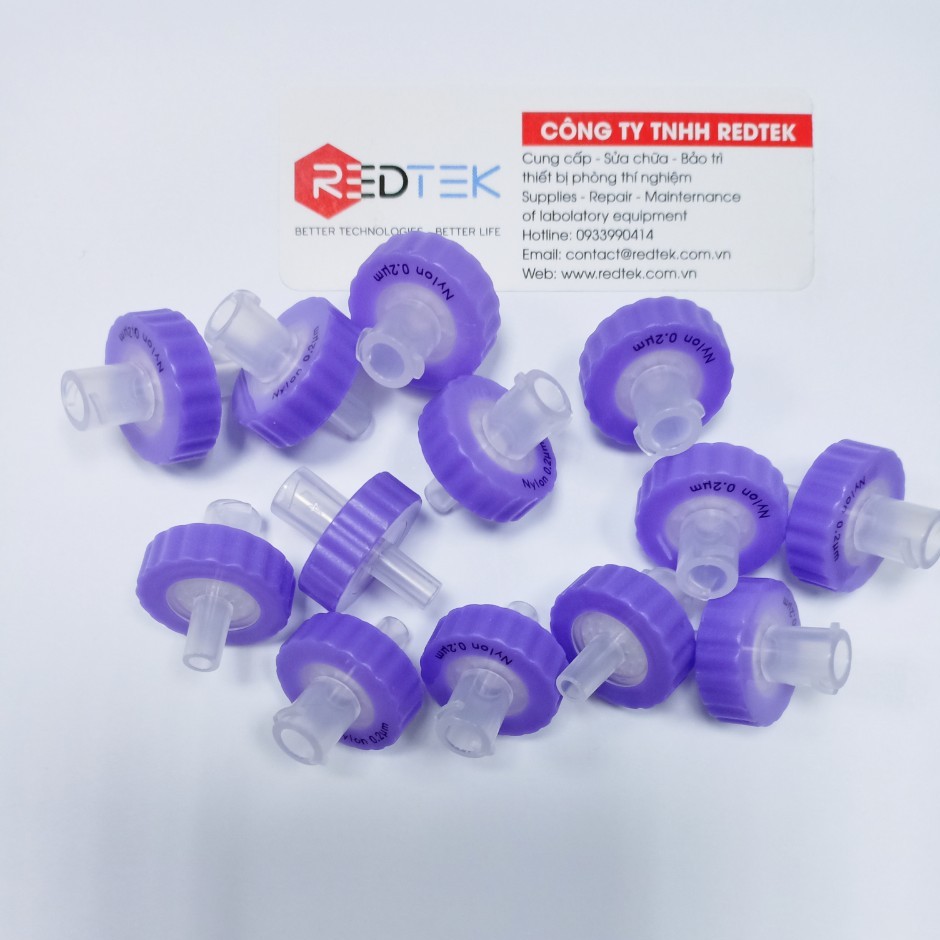 Đầu lọc Syringe Nylon 017N020I đường kính 13 mm lỗ lọc 0.22 µm (túi 25 cái)