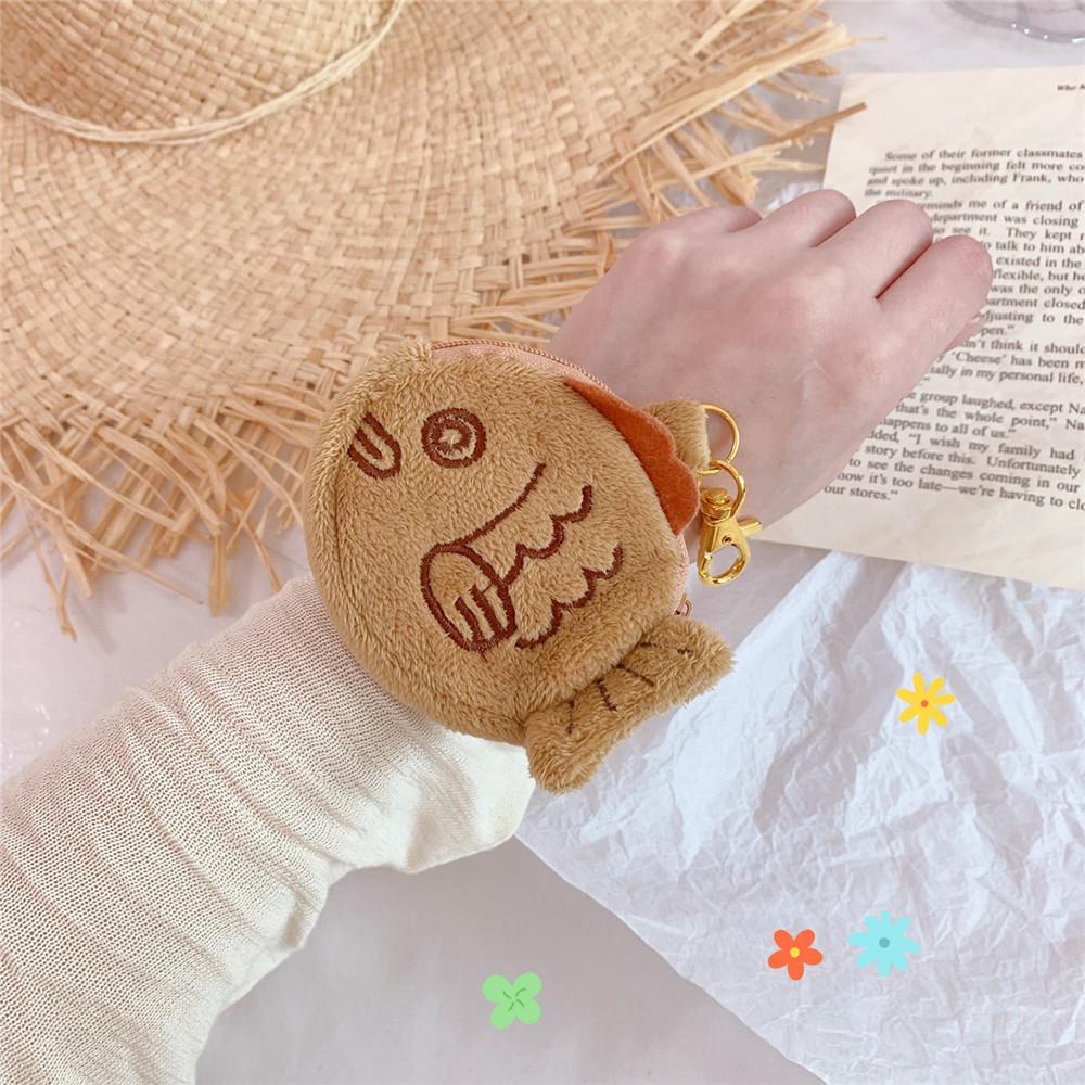 MXGOODS Ví Đựng Tiền Xu Hình Con Cá Có Móc Khóa