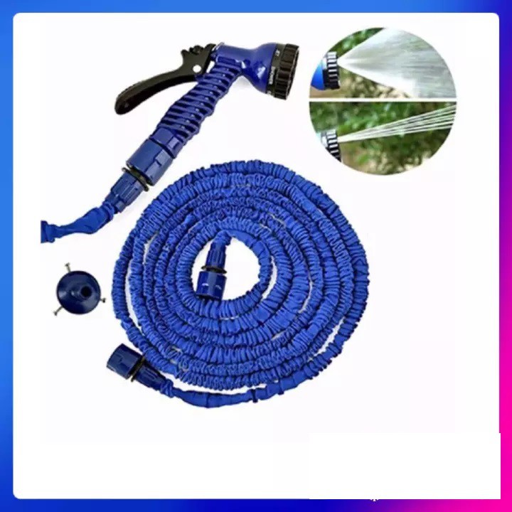 Bộ vòi xịt tăng áp giãn nở thông minh MAGIC HOSE 30m - xịt nước co giãn đa năng tiện dụng kéo dài