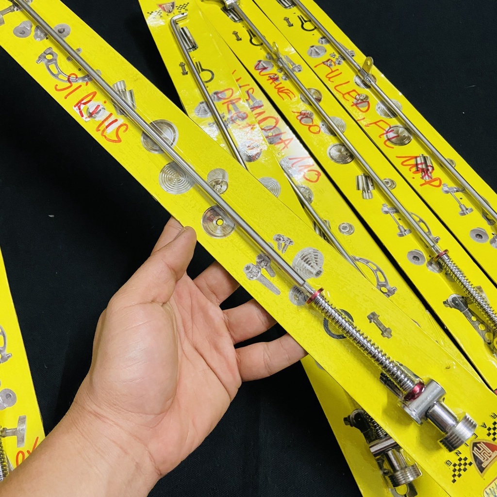 ĐŨA THẮNG KÈM CHỐT THẮNG FULL INOX SIÊU SÁNG BÓNG CHO CÁC DÒNG XE HONDA, YAMAHA