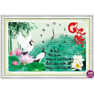 Tranh Đính Đá Đồng Hồ DF165