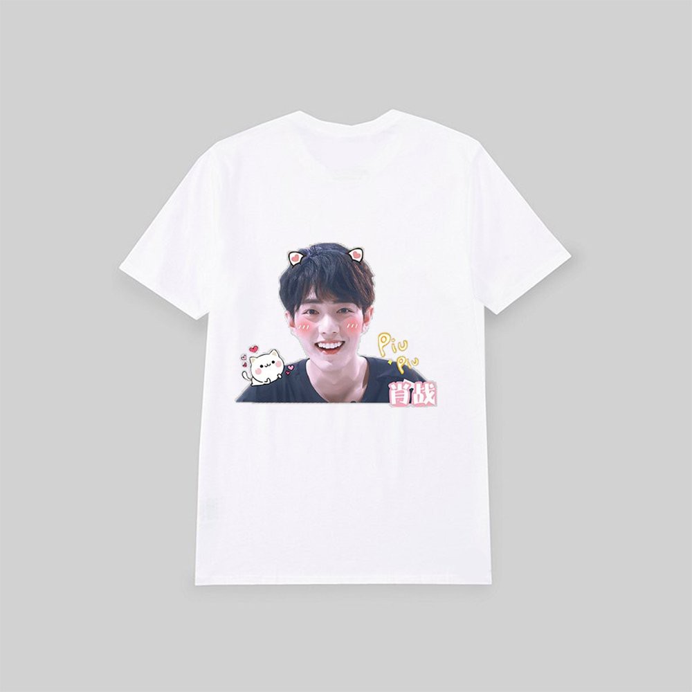 Áo thun phông trắng in hình POCHITA CHAINSAW MAN phong cách anime chibi xinh xắn thời trang nam nữ M5