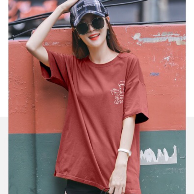 [Mã 11FASHIONSALE1 giảm 10K đơn 50K] Áo thun tay lỡ form rộng cá tính hình thật up ở cuối | BigBuy360 - bigbuy360.vn