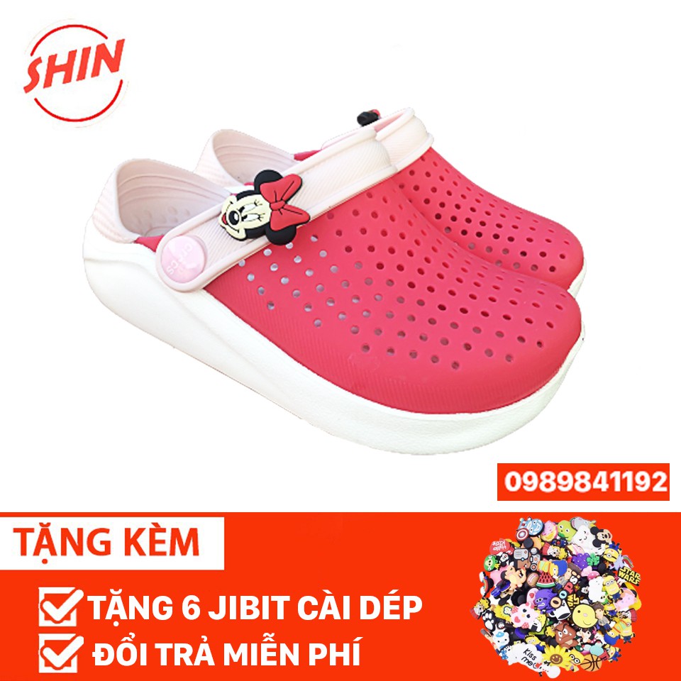 dép cross nenon kids hồng cuteFREESHIPdép khủng long cross nhí SHIN00821