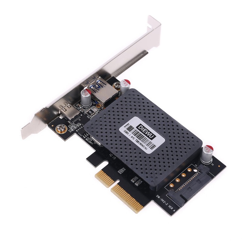 Card Chuyển Đổi 10gb / S Pci Express Pcie Sang Usb Type A Type C Riser Card Với Sata 15 Pin | BigBuy360 - bigbuy360.vn