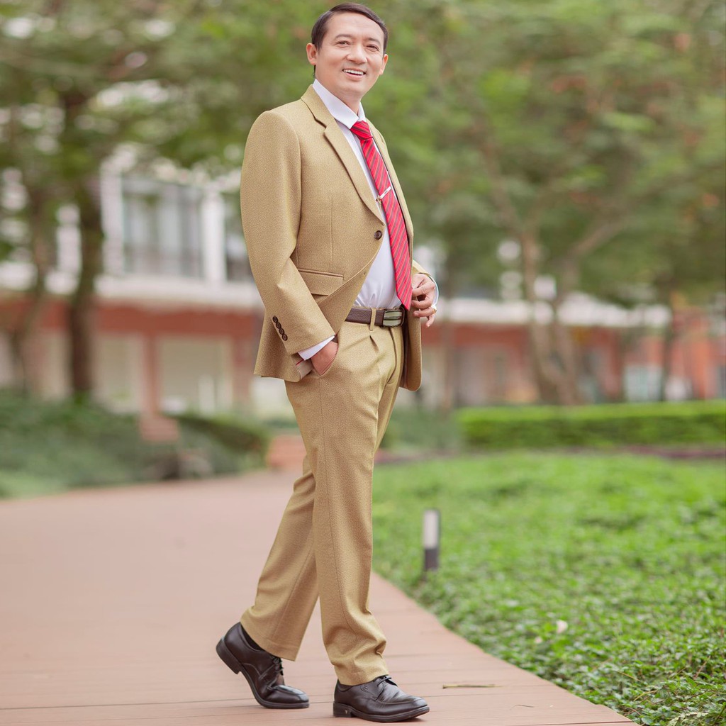 Bộ vest nam trung niên chính hãng Khánh Nguyễn Mã KN42