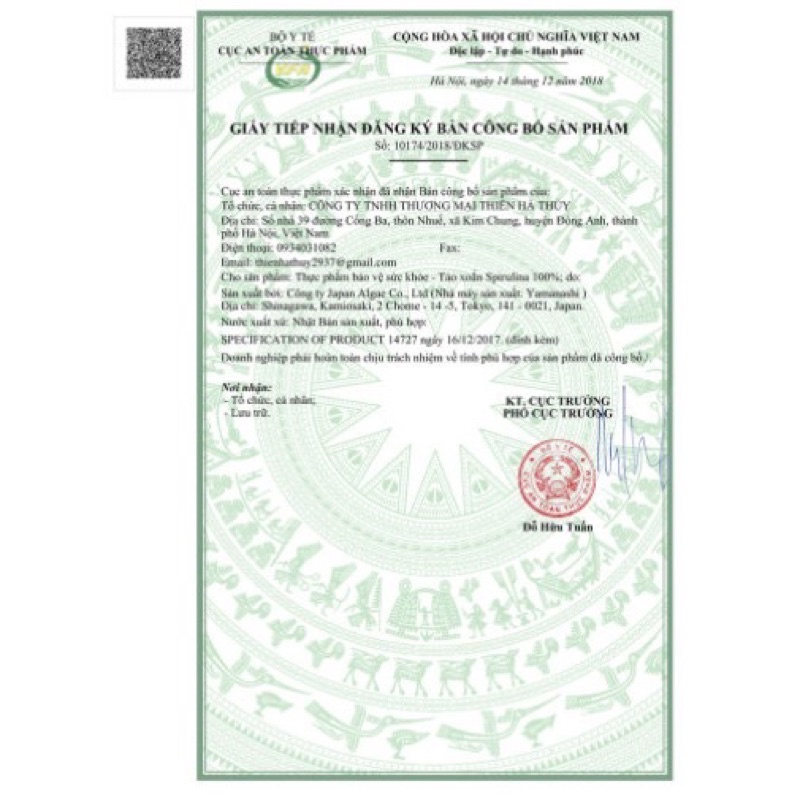 Tảo xoắn spirulina