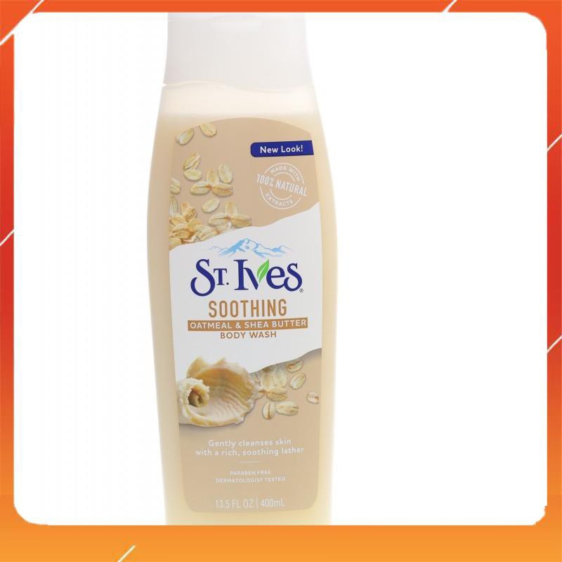 Sữa Tắm Lúa Mạch St. Ives Oatmeal & Shea Butter body wash 400ml