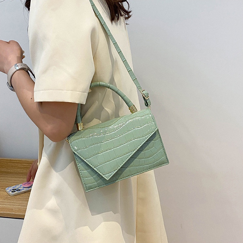 IELGY Túi Đeo Vai Hình Vuông Cỡ Nhỏ Họa Tiết Vân Đá Thời Trang Cho Nữ