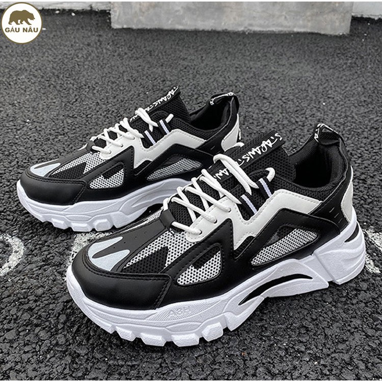 Giày sneaker GN553 [ Nhập MANDFS01 giảm 10% ] đế độn thời trang Gấu Nâu chuyên giày nam